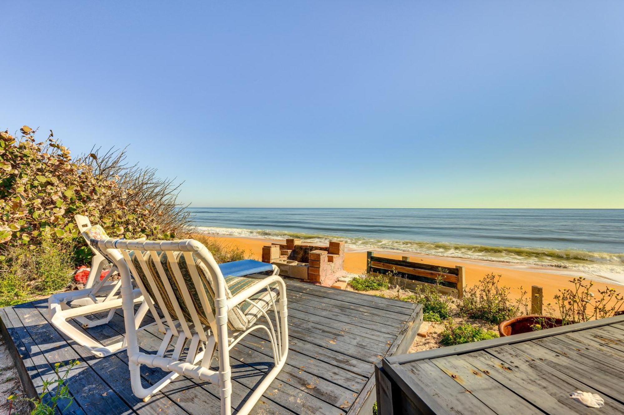 Oceanfront Oasis In Flagler Beach With Deck And Views! 외부 사진