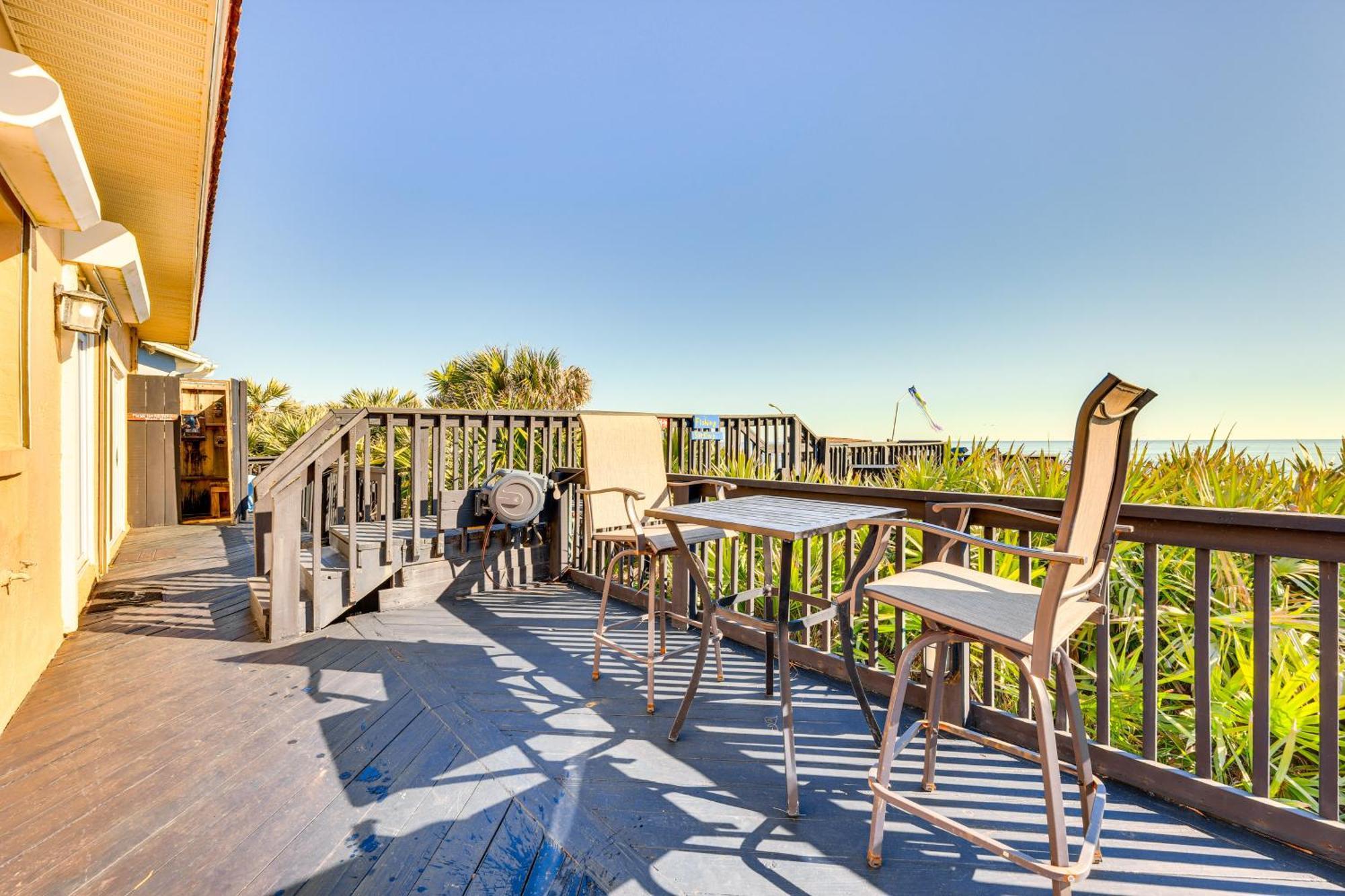 Oceanfront Oasis In Flagler Beach With Deck And Views! 외부 사진