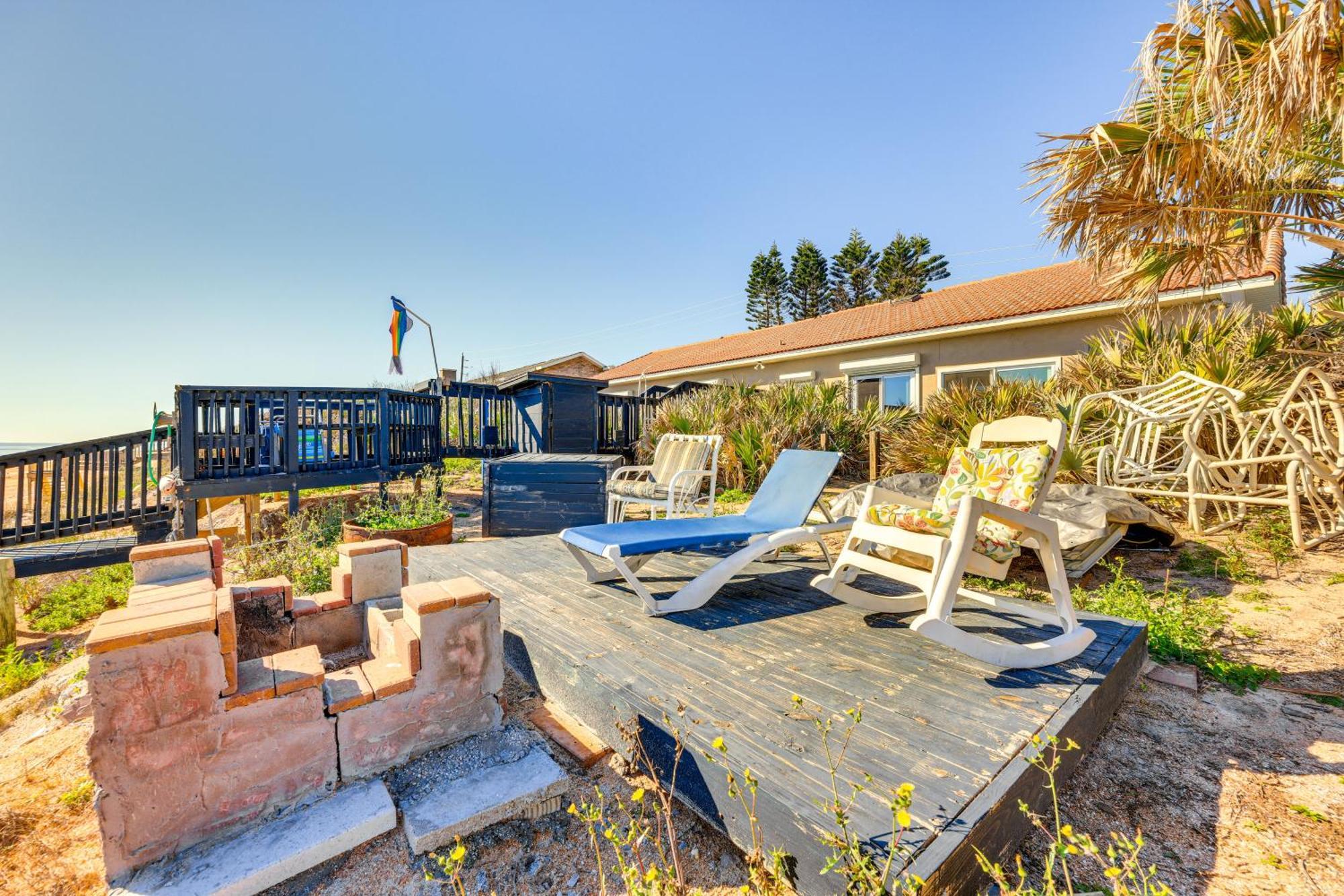 Oceanfront Oasis In Flagler Beach With Deck And Views! 외부 사진