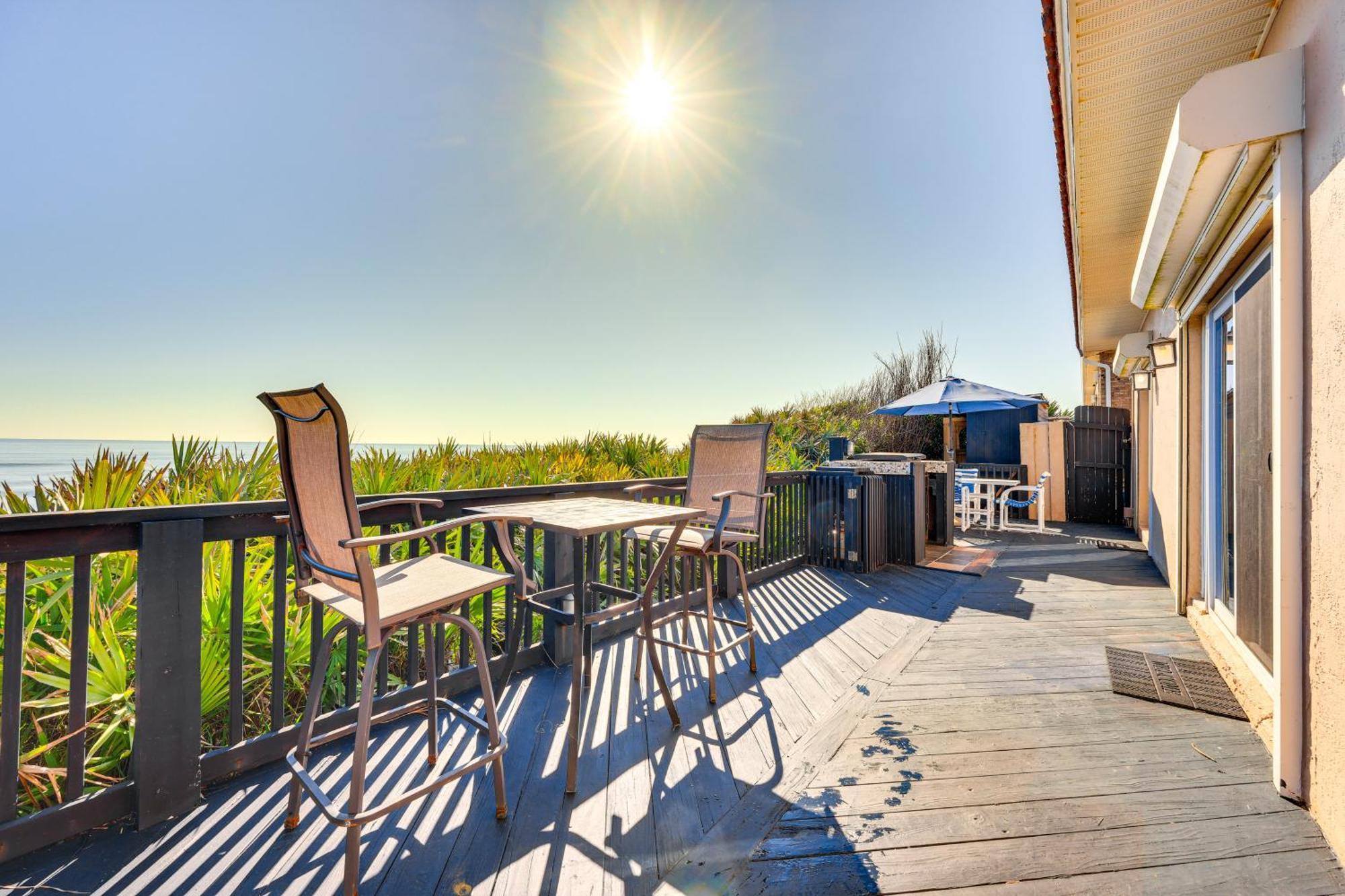 Oceanfront Oasis In Flagler Beach With Deck And Views! 외부 사진