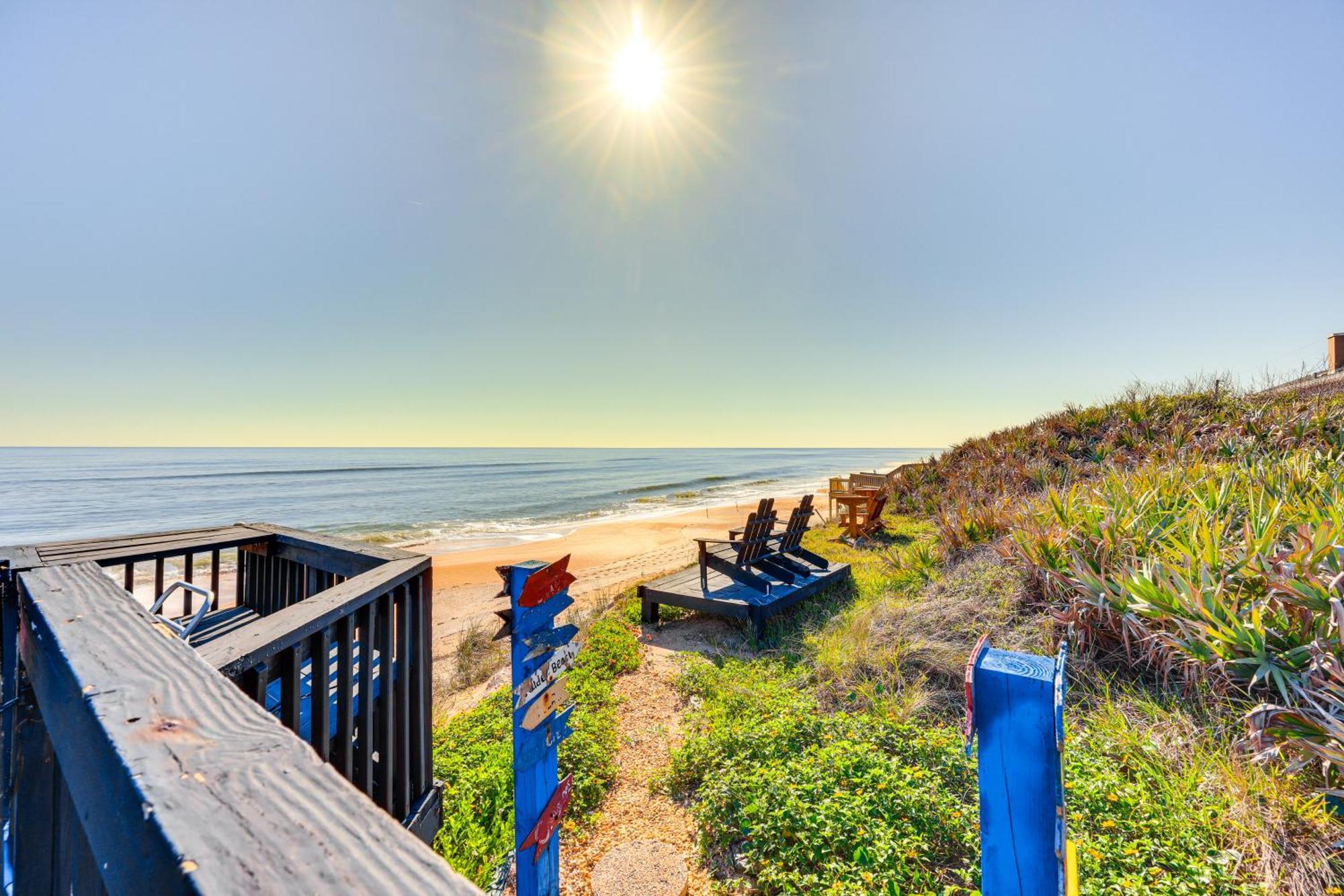 Oceanfront Oasis In Flagler Beach With Deck And Views! 외부 사진