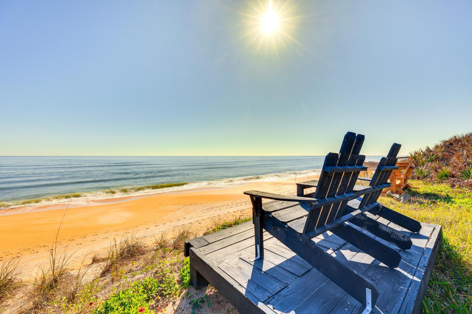Oceanfront Oasis In Flagler Beach With Deck And Views! 외부 사진